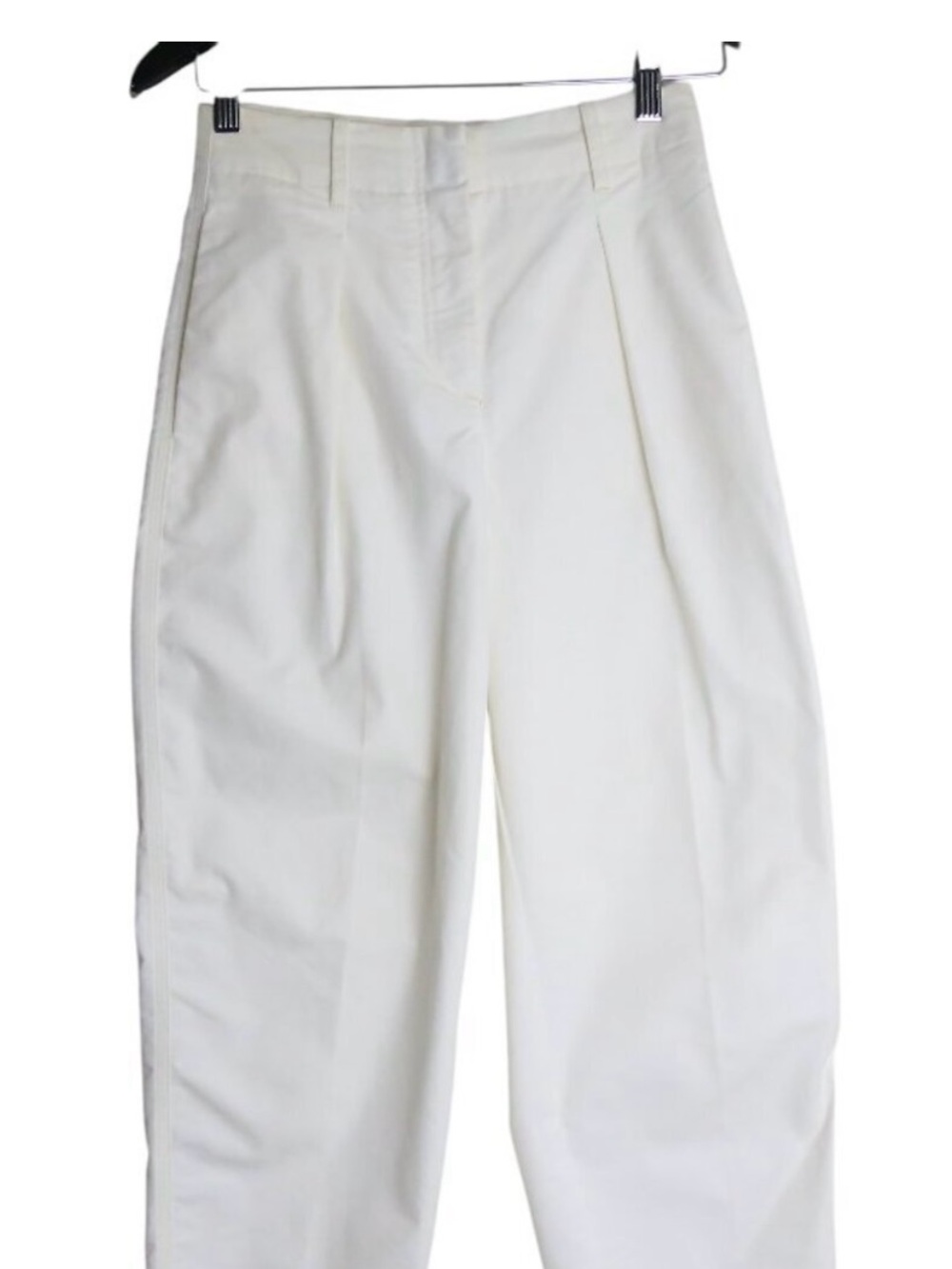 Aritzia Wilfred Day Off High Waisted Front Pleated Pants White Size 0